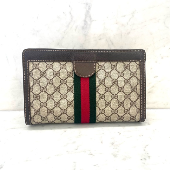 GUCCI GG monogram supreme Clutch - Picture 15 of 17